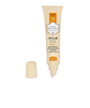 Helan Linea Dolcezza - Apelab Lip Balm Spf 30 with Protective & Anti Wrinkle Action Lip Repair with Castor Oil Shea Butter Hyaluronic Acid & Beeswax Moisturising & Nourishing - Made in Italy 15 ml