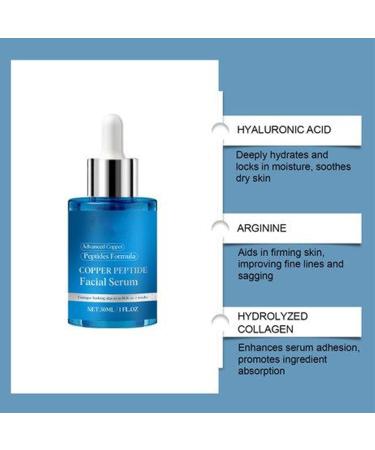 Face Cream | Firming and Brightening Solution 30ml - Dropper Serum with Plant Extracts Daily Moisturizing for Face Eye Contour and Neck | Day and Night Care - Buy Online on GoSupps.com