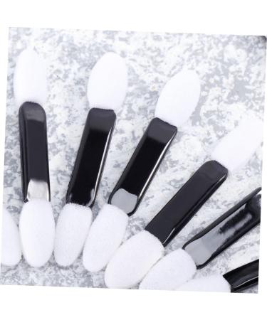Mikinona Makeup Eyeshadow 100pcs Women s Suits Eyeshadow Sponge Brush Eye Shadow Applicator Set Travel Toolkit Cosmetic M White - Buy Online on GoSupps.com