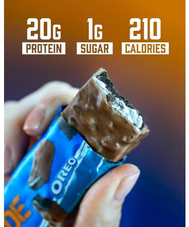 Grenade OREO Milk Chocolate High Protein Bar 20g Protein and 1 g Sugar per Snack Bar 12 Count 2.1 oz Bars - Buy Online on GoSupps.com