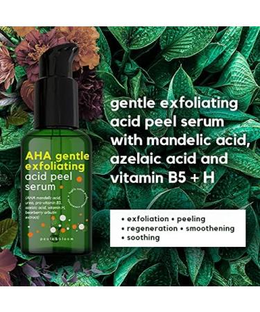AHA Gentle Exfoliating Acid Peel - 50ml - Vitamin B5 and Plants Extracts Face Serum for Uneven Pigmentation Enlarged Skin Pores with Mandelic Acid - Facial Exfoliator for Skin Cell Regeneration - Buy Online on GoSupps.com