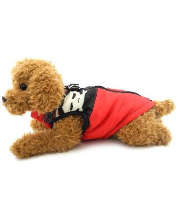 Buy Smalllee Lucky Store Waterproof Dog Jacket | Stylish Coat for Small Dogs & Cats | Chihuahua Winter Coat & Shih Tzu Mini L - Red Skull Design - Buy Online on GoSupps.com