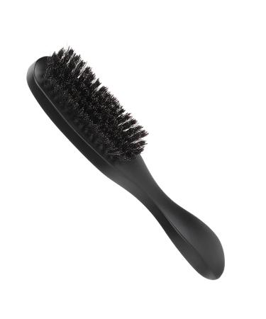 Portable Beard Styling Brush Beard Brush with Wooden Handle Broken Hair Mustache Cleaning Grooming Tool for Men and Women