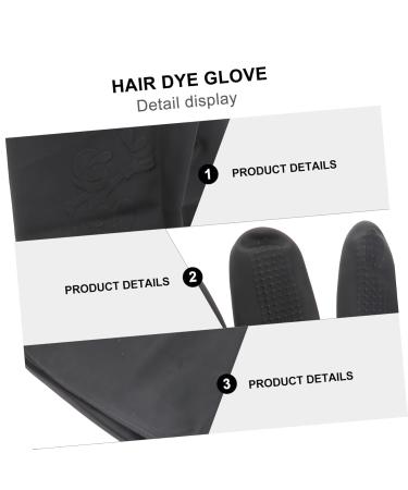 Beavorty 9 Pairs Hair Styling gloves Black Rubber Gloves Reusable Rubber coloring gloves hair salon gloves Hair Dye Gloves black barber little black man Hair Coloring Products - Buy Online on GoSupps.com