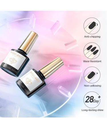 Modelones Glitter Gel Top Coat 10ml Iridescent Silver Mix Glitter Gel Polish No Wipe Top Coat Glossy Sparkly Finish Long Lasting Soak Off Rainbow Shimmer Glitter Gel Nail Polish Nail Art Manicure - Buy Online on GoSupps.com