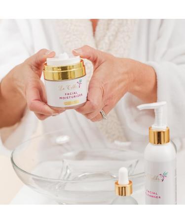 Natural Vegan Facial Moisturizer Bergamot Aloe & Jojoba Oil Hydrating & Soothing Travel Size with Airless Pump Minimizes Pores for All Skin Types - Buy Online on GoSupps.com