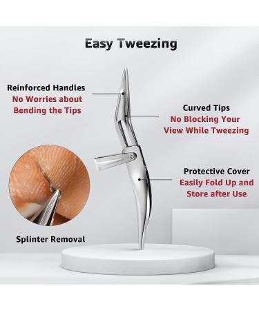 Durox Splinter Remover Tweezers - First Aid Tool for Splinter Removal and Camping Emergencies - Buy Online on GoSupps.com