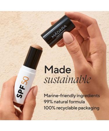 M DARA Mineral SPF50 Stick solaire 12 g Protection solaire naturelle l'oxyde de zinc Protection solaire min rale teint e non toxique pour le visage les mains et le d collet  - Buy Online on GoSupps.com