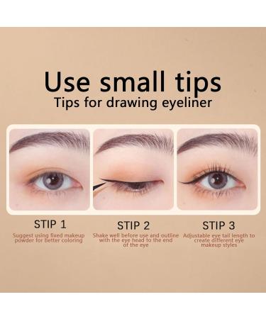 Lash Enhancing Liquid Eyeliner Eye Makeup Eyeliner Master Precise All Day Liquid Waterproof Long Lasting Smudge-proof Liquid Eye Makeup Seal Stamp Tool for Wing (Black) - Buy Online on GoSupps.com
