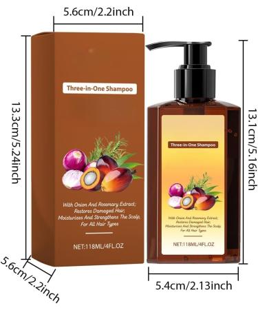  SUYOIKHGMN 3-in-1 nourishing shampoo with rosemary and onion richly moisturizes reduces hair loss strengthens roots and adds shine. Suitable for men and women. - Buy Online on GoSupps.com