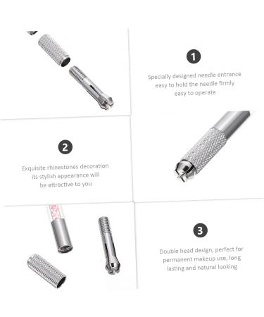 FRCOLOR 10pcs Crystal Eyebrow Pencil Eyebrow Pen Dual End Brow Microblading Pen Tool Double Head - Buy Online on GoSupps.com