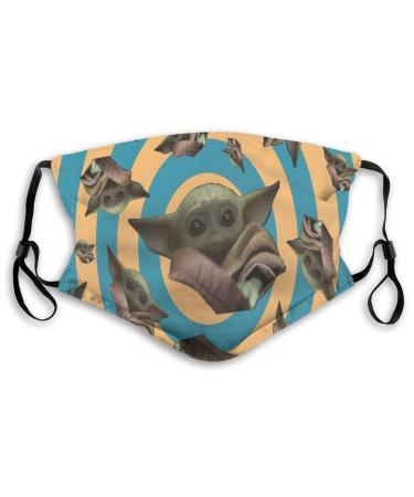 VV8VJBOY0D Mouth Facial Cloth Kid Waterproof Yo-da Strong Cuteness Baby Face Protection with Filter Nose Sick Man Women Medium Yoda Mouth Mask 2