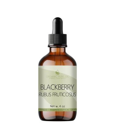 organic pure oil OPO Blackberry Seed Oil - 4 oz Glass & Dropper - 100% Pure Unrefined Cold Pressed Natural Vegan Non GMO Premium Grade Antioxidant Rich in Vitamin C for Skin Hair Face Body Nails