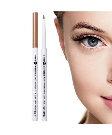 Eyeliner Gel Pencil | Ultra Fine Waterproof Liner | Long Lasting Eye Makeup Eyeliner Sweatproof Eye Liner Pencil For Women Creates Different Makeup Aezon #03 Dial the Sand