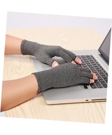 Mobestech 3 Pairs Grey Half Finger Compression Sports Gloves - Breathable Safety Hand Gloves for Indoor Use - Buy Online on GoSupps.com