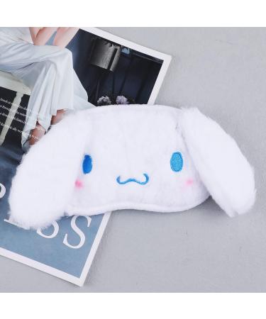 Cartoon Sleep Eye Mask - Pink Kitty & Stitch Lilo Face - Soft Faux Fur - Kids Blindfolds Set of 4 - Buy Online on GoSupps.com