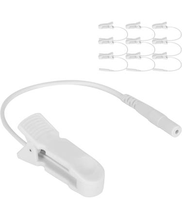 10-Piece TENS Ear Clip Set for Vagus Nerve Stimulation | 2.0 mm Electrode Cables for Digital TENS Massage Devices - International Shipping Available - Buy Online on GoSupps.com