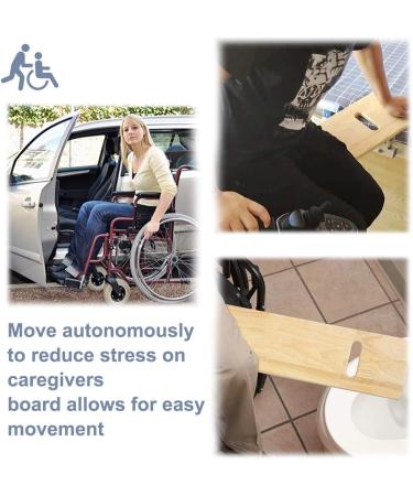 Transfer Board Made of Heavy-Duty Wood for Patient Senior and Handicap Move Assist Holds up to 550 Pounds One Cut Out Handles 30 x 8 x 0.75 - Buy Online on GoSupps.com
