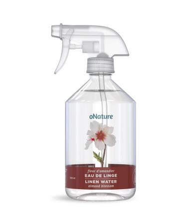 oNature Fabric Refresher Spray Water Mist for Linen - Made in Canada from Natural Healthy Ingredients - Guaranteed Without Harmful Chemicals (Almond Blossom Aroma 500ml Sprayer) Almond Blossom 500 ml (Pack of 1)