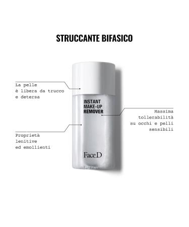 Buy Face D Two Phase Make-Up Remover 125ml Gentle Cleansing for All Skin Types | Fast International Shipping - Buy Online on GoSupps.com