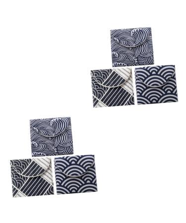Cabilock Menstrual Pad Bag 2 Sets 3 Pcs Napkin Holder High capacity napkin Stationery nursing pad pupils bracket Alteration tape Nursing Pad Pouch Menstrual Pad Bag Assorted Colorx2pcs 1 Count (Pack of 1)