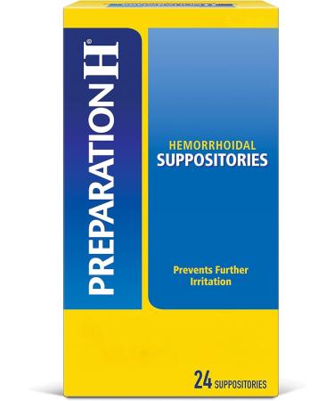 Preparation H Hemorrhoid Suppositories 24 Suppositories
