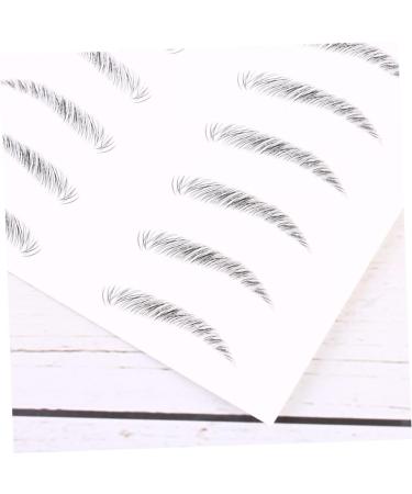 FOMIYES 4 Sheets Pairs Makeup Stickers Realistic Waterproof Imitation Eyebrows Cosmetic Supplies Hair Miss - Buy Online on GoSupps.com