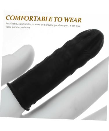 Homoyoyo Nitrile Finger Cots - 100pcs Disposable Protective Sleeves for Industrial Use - Anti-Static & Cut-Resistant - Buy Online on GoSupps.com