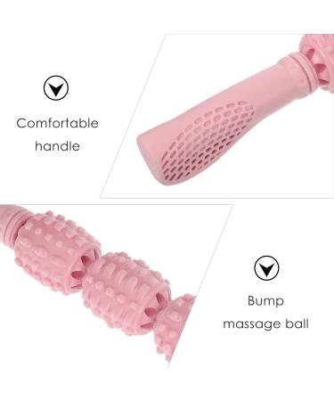 Exceart Scalp Massage Device - Pink Muscle Roller Stick for Neck & Legs | Deep Tissue Pain Relief - Buy Online on GoSupps.com