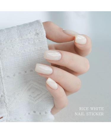 JMEOWIO White Gel Nail Foils - Self-Adhesive UV Curing Nail Stickers for Stunning Nail Designs | International Shipping Available - Buy Online on GoSupps.com