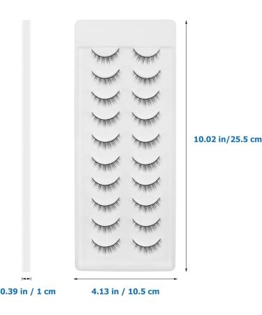 FRCOLOR 10 Pairs Fake Eyelashes False Lashes Wispy Professional Eyelashes Bulk Women Eyelashes Natural False Lashes for Women Makeup Eyelashes Miss High-grade Fiber Accessories Hardcore - Buy Online on GoSupps.com