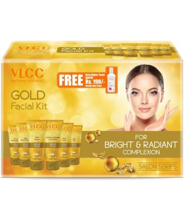 Buy Women's Gold Facial Kit with Free Rose Water Toner - 300gm + 100ml | International Shipping Available - Buy Online on GoSupps.com