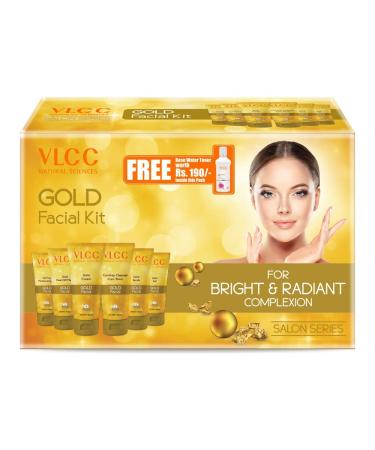 Women Facial Kit Gold Facial Kit + Free Rose Water Toner 300gm + 100ml ( Pack of 2)