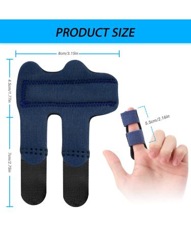 Echify Adjustable Finger Splints - 2-Pack Trigger Finger Orthosis with Aluminum Support for Arthritis & Injuries - Buy Online on GoSupps.com