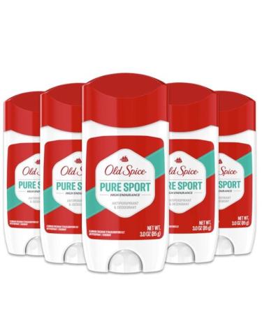 Old Spice High Endurance Antiperspirant and Deodorant for Men, Pure Sport 3 Ounce (Pack of 6)