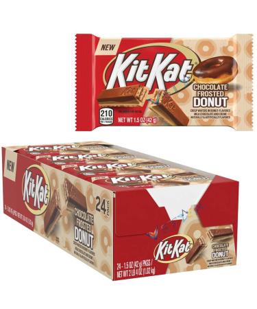 Kit Kat Chocolate Frosted Donut Flavored Wafer Bar 42g (Pack of 24)