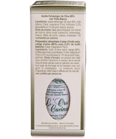 Oro in Cucina - Extra Virgin Olive Oil with White Truffle Slices - Buy Online on GoSupps.com