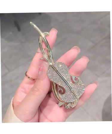 FOYTOKI Rhinestone Twist Clip Pipa Hair Barrette French Hair Pins for Thick Hair Womens Hair Barrettes Pipa Hair Clip Hair Bun Holder Hair Pins for Buns Decorative Hair Clips Hair Twist - Buy Online on GoSupps.com