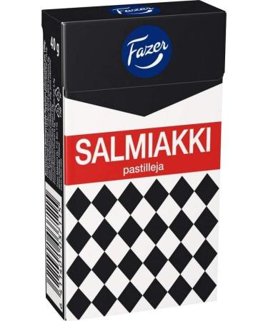 Fazer Finnish Salmiakki 40g et Halva Salmiakki Ruutu 34g set S P S P Pack Vari t 2 Pack Care Package Treats Gift Basket Boxes Pack for Adults Kids Guys Girls Boyfriend Candy Birthday Cookies  - Buy Online on GoSupps.com