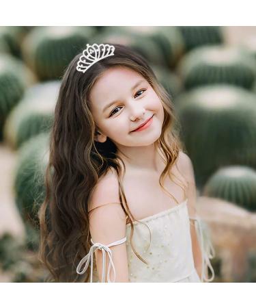 Crystal Rhinestone Crown Tiara for Girls - Princess Headband Comb for Wedding, Prom & Parties - Buy Online on GoSupps.com