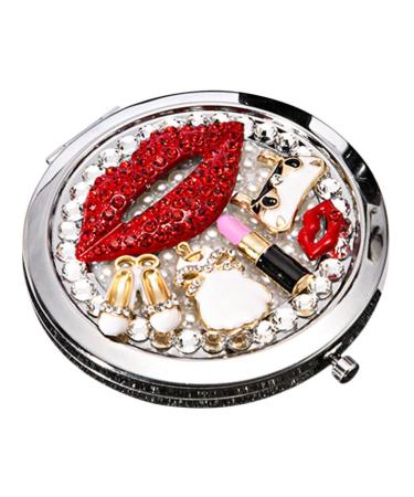 Beaupretty Travel Purse Mirror Compact Double Sides Metal Round Mirror Metal Round Mirror for Women Lady - Buy Online on GoSupps.com