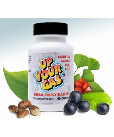 Up Your Gas Herbal Energy Supplement - 60 Capsules | Natural Energy Booster - Buy Online on GoSupps.com