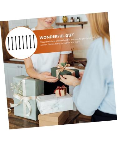 NOLITOY 25 Pcs Double Ended Eye Shadow Stick Makeup Eyeshadow Makeup Use Lipstick Brush Black Plastic - Buy Online on GoSupps.com