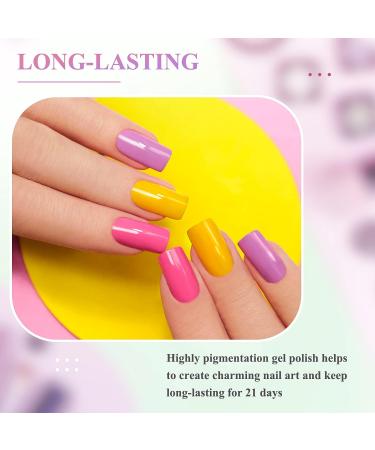SAVILAND 42PCS Gel Nail Polish Kit - 32 Colors 7.5ML Set with Bases, Glossy & Matte Top Coats - Summer Gel Manicure DIY Gift - Buy Online on GoSupps.com