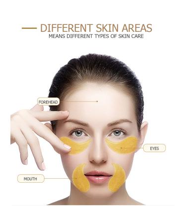 VENZEN Gold Eye Masks (30 Pairs) - Anti-Aging Dark Circles & Puffiness Relief | Collagen Gel Power for Bright Eyes - Buy Online on GoSupps.com