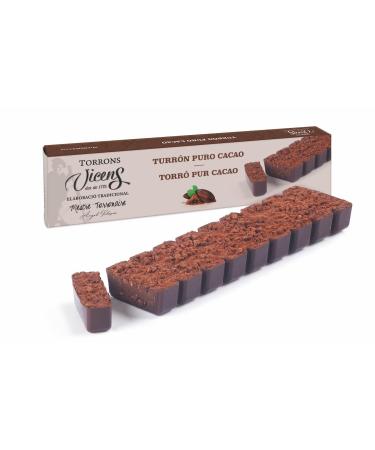 Nougats Vicens Nougat of pure cocoa 300 g in a case