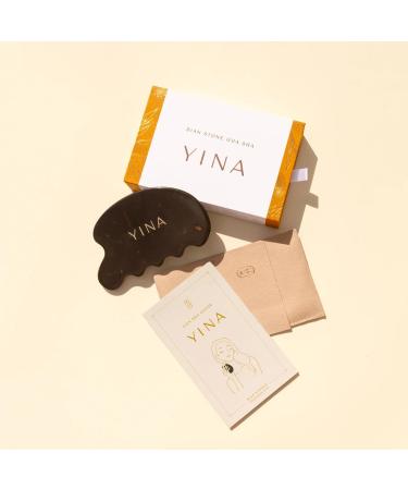 YINA Bian Stone Gua Sha for Face & Body | Sustainable Cruelty-Free Clean Skincare - Shop Internationally - Buy Online on GoSupps.com