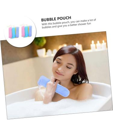 Baluue 10pcs Foaming Soap Mesh Bag Face Cleansing Foaming Exfoliating Soap Bag Soap Sleeve Foaming Net As Shown 1 - Buy Online on GoSupps.com