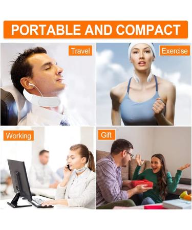 Congshin Intelligent Portable Neck Massager with Heat | Cordless Pulse & Voice Broadcast | 6 Modes & 16 Levels | Pain Relief for Office, Home & Outdoor - Buy Online on GoSupps.com