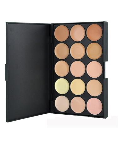 15 Colors Hydrating Cream Concealer Palette  Pure Vie Long Lasting Full Coverage Correcting Concealer Palette Foundation Camouflage Makeup Contour Kit for Conceals Corrects Dark Circles Acne Blemish2 Orange